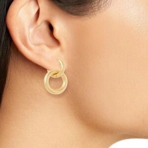 Madewell Interlocking Huggie Hoop Earrings